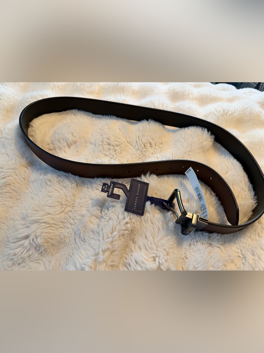 Tommy Hilfiger Men’s XL 42-44 Reversible Brown Black Belt NWT